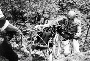 Slaňování na vozíku